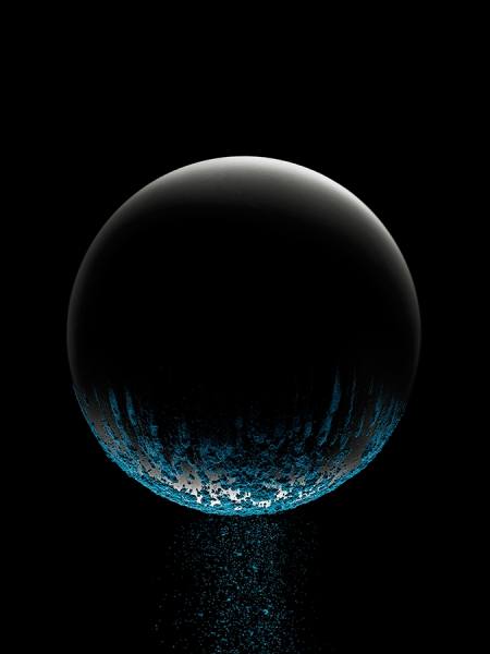 Photograph Gregoire Vieille Black Sphere 4 on One Eyeland